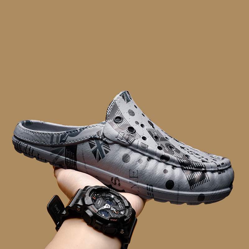 Dép xốp nam Dép tổ ong dép đi biển nam dép đúc tông nam không thấm nước dép nam