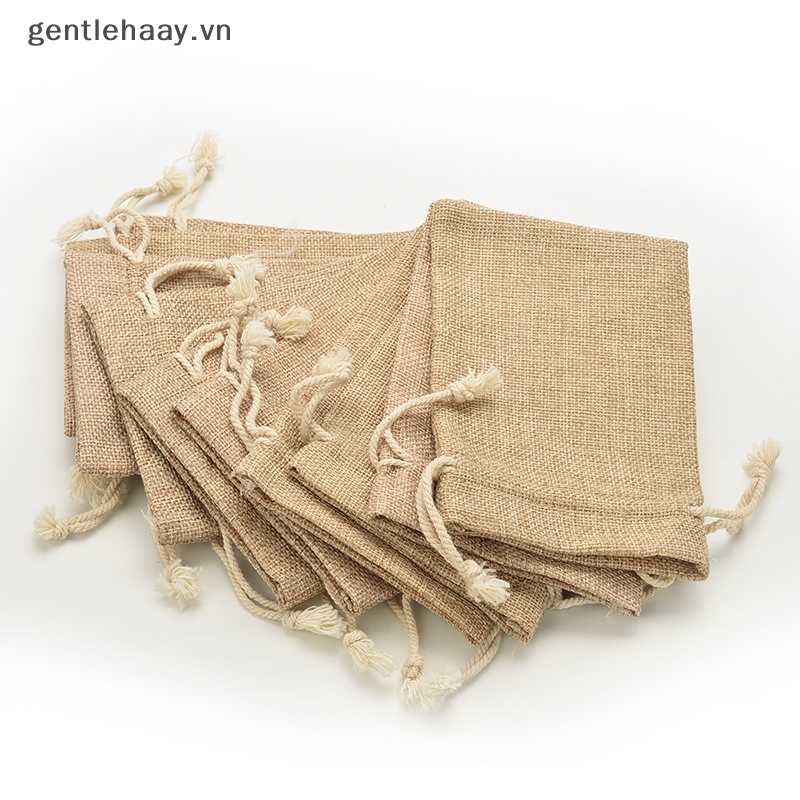 Túi Dây Rút Mini Bằng Vải Bố Dùng Để Đựng Quà Đám Cưới