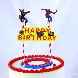 Thẻ In Hình Hoạt Hình Trang Trí Bánh Kem Sinh Nhật Cho Bé