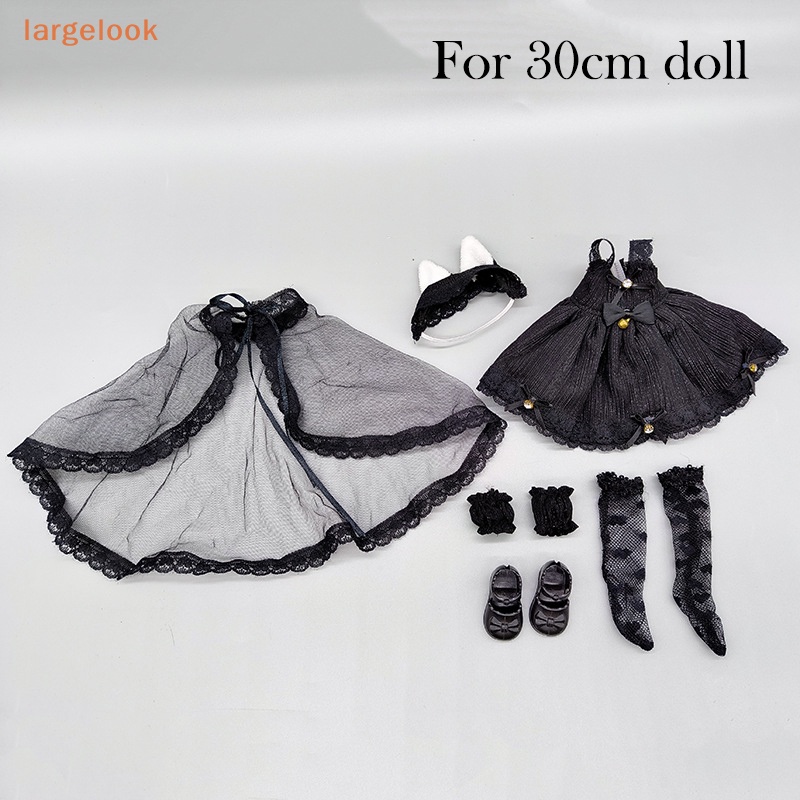 Set 6 Búp Bê Đồ Chơi Thay Đổi Màu Đen Kích Thước 30CM