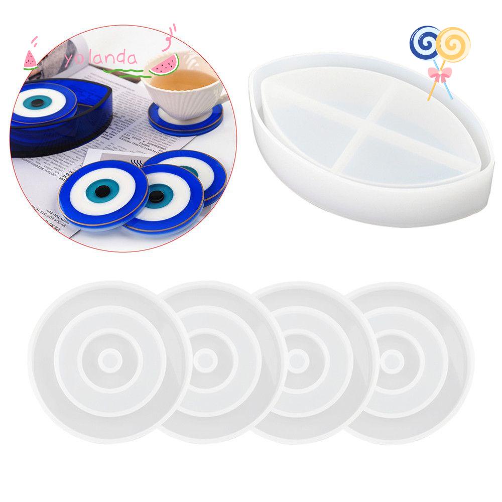 Khuôn Silicone Tạo Hình Đôi Mắt Xanh Dương Làm Trang Sức DIY