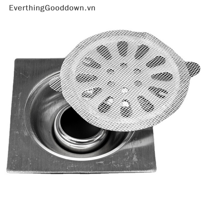 Bộ 10 Miếng Lưới Dán Cống Thoát Nước Nhà Tắm Sử Dụng Một Lần