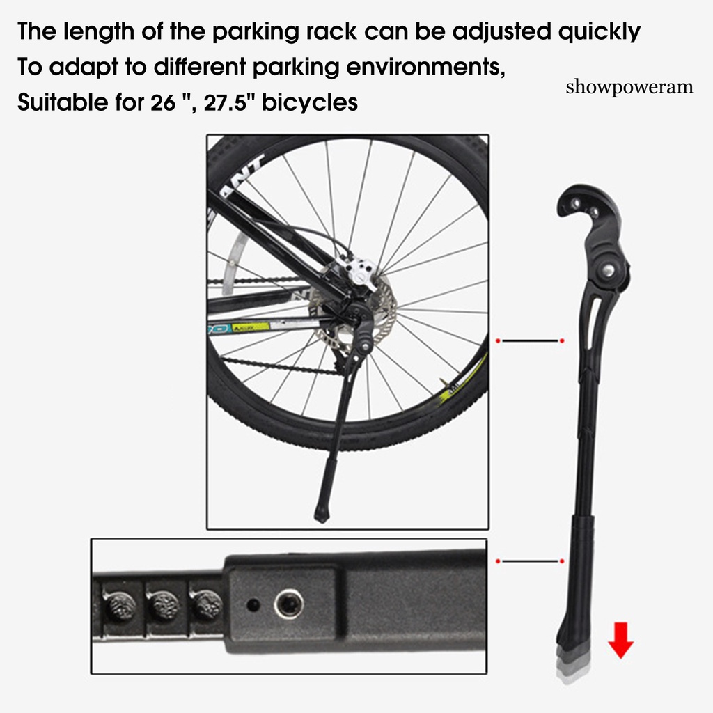 Chân Chống Xe Đạp Bằng Hợp Kim Nhôm Linh Hoạt Có Thể Điều Chỉnh Góc Tiện Dụng