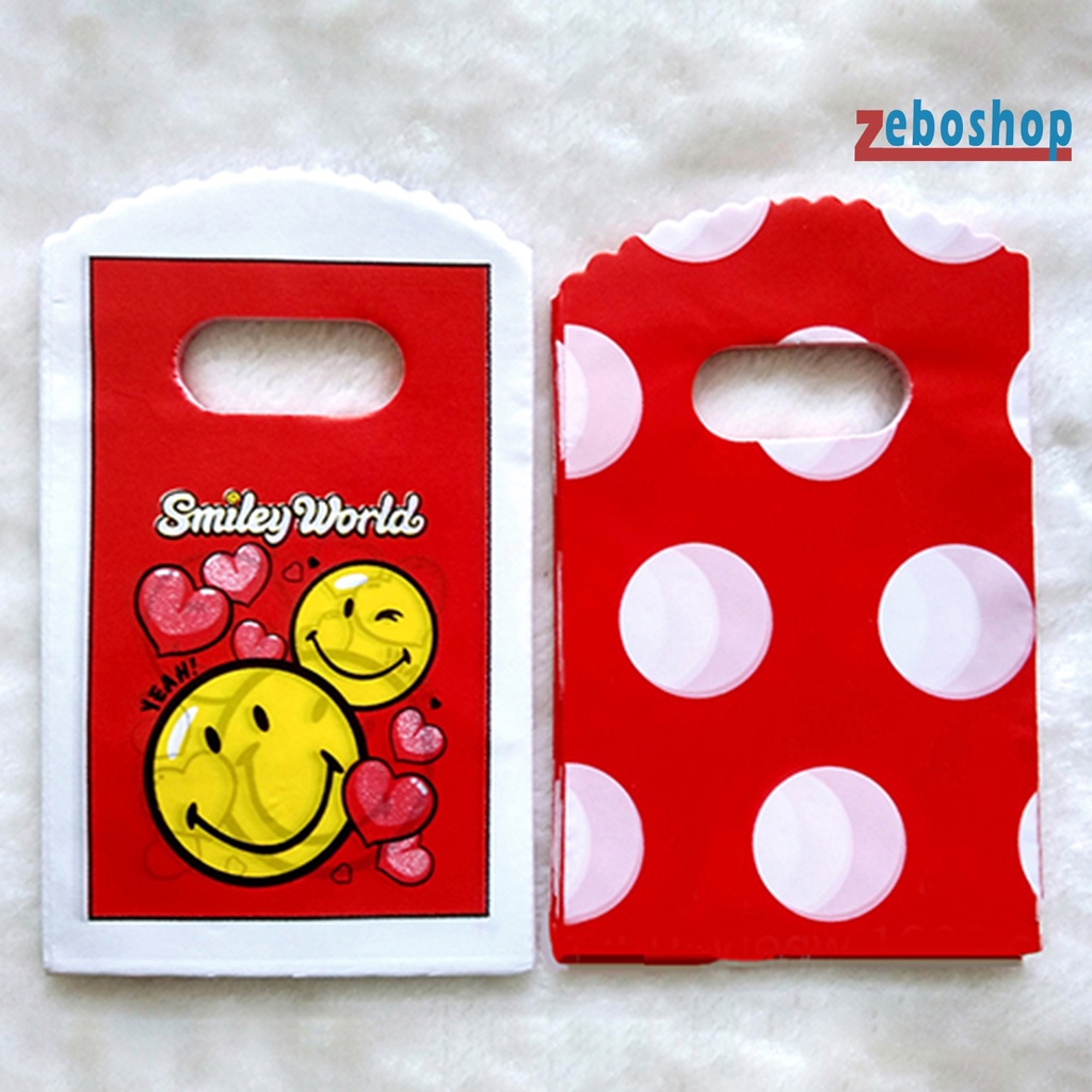 Set 50 Túi Đựng Kẹo Nhỏ Gọn In Họa Tiết Hoạt Hình Nhiều Màu Sắc