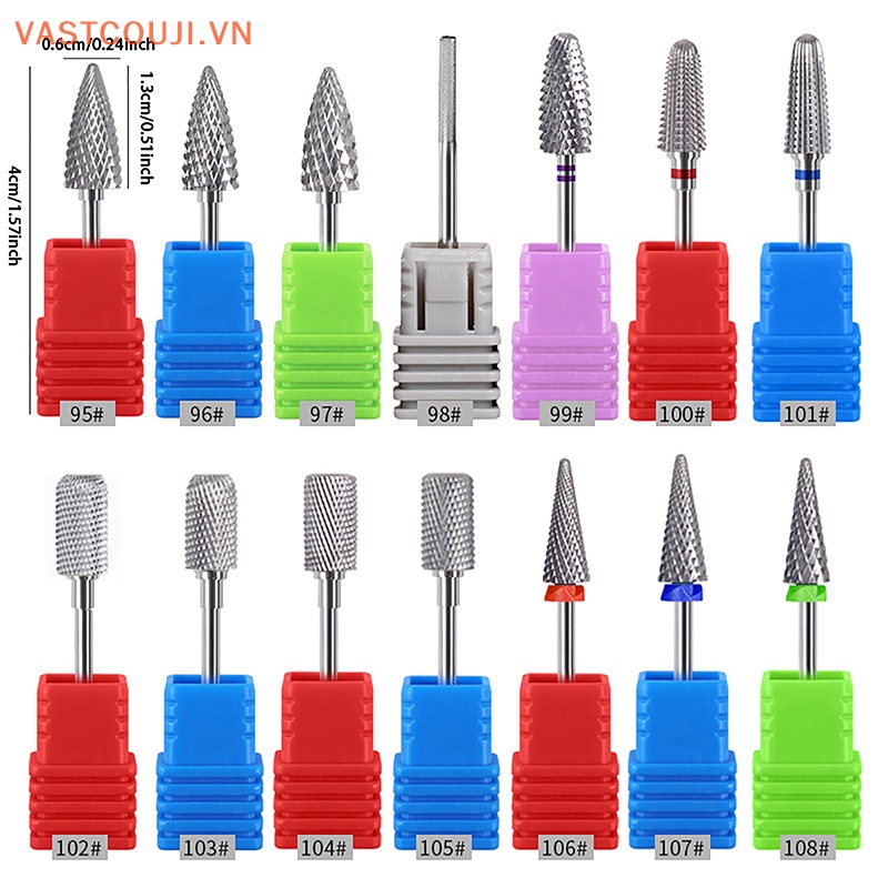 Mũi Mài Móng Tay Bằng Thép Vonfram Chuyên Dụng Cho Máy Mài Điện