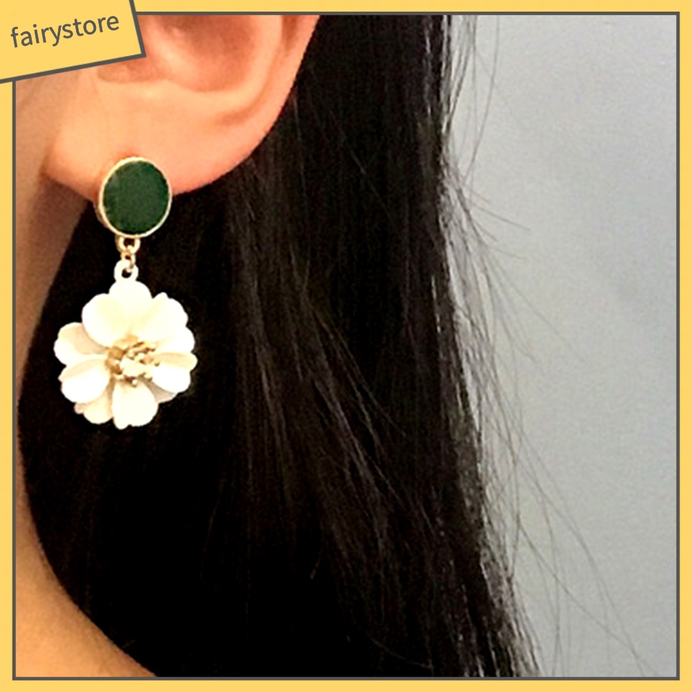 Bông Tai Hình Hoa Đính Đá Thời Trang Dành Cho Nữ