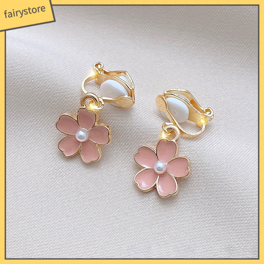 1 Đôi Bông Tai Hình Nơ Tua Rua Đính Đá Thời Trang