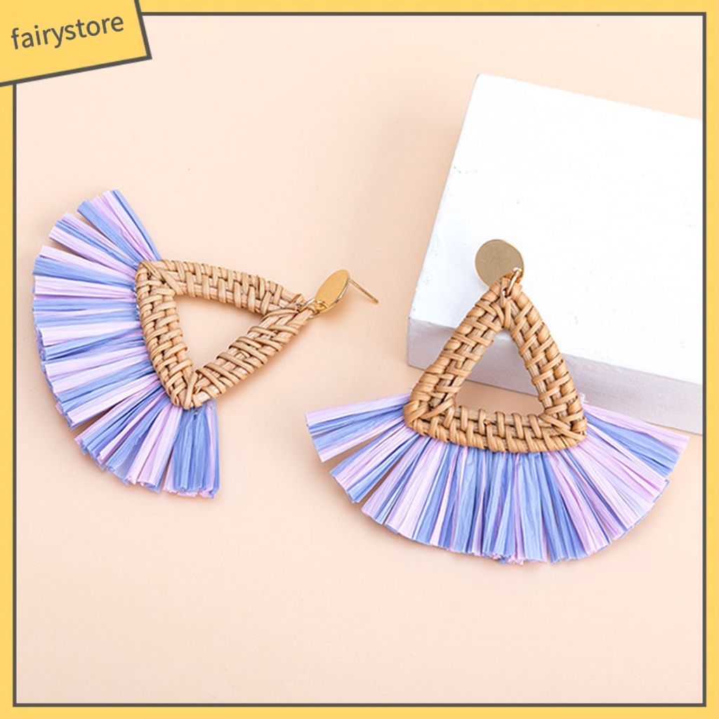 1 Đôi Bông Tai Dáng Dài Phong Cách Boho Thời Trang Cho Nữ