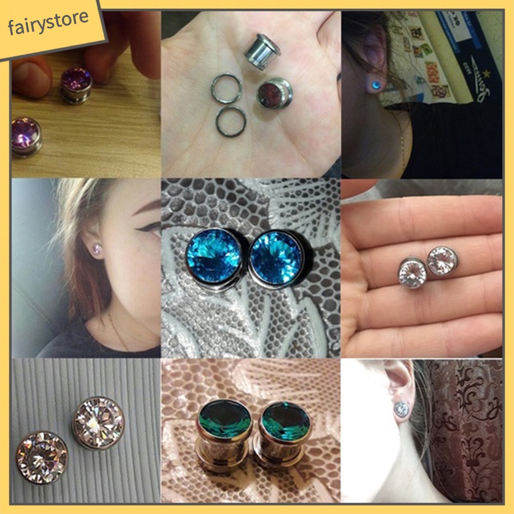 Khuyên Nong Tai Đính Đá Zircon Thời Trang