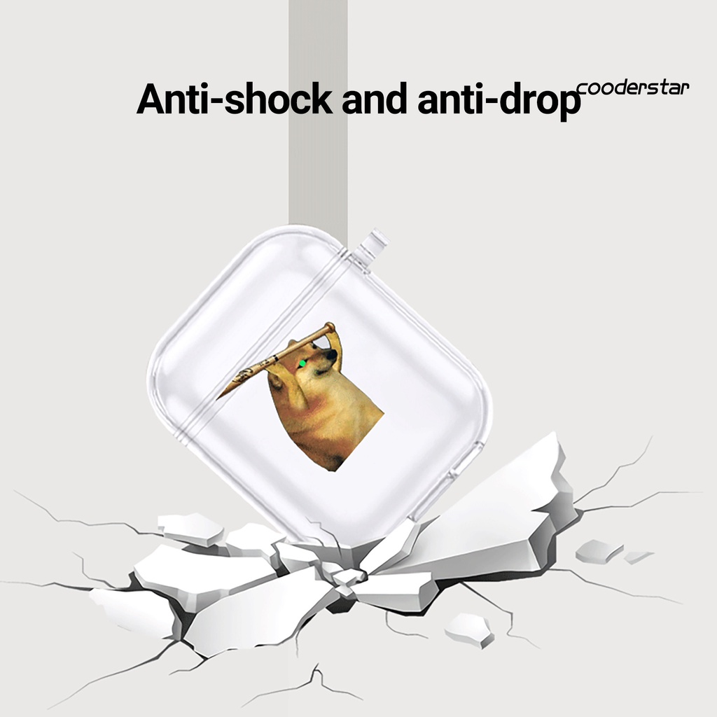 Vỏ Bảo Vệ Hộp Sạc Tai Nghe AirPods 1 / 2 / 3 / Pro Không Dây Chống Trầy Xước / Thấm Nước Họa Tiết Chú Chó Dễ Thương