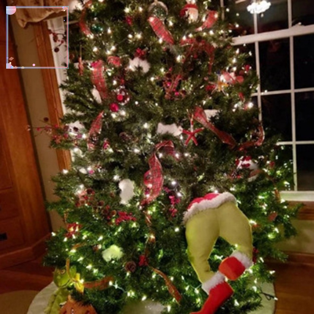 (DOV) Vòng Hoa Bằng Vải Bố Trang Trí Giáng Sinh