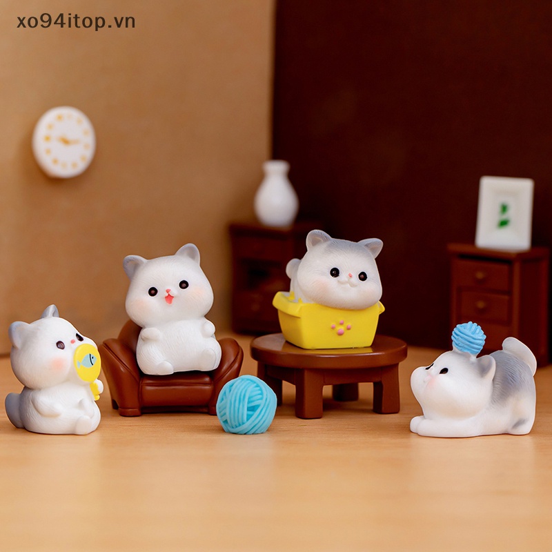 Mô Hình Mèo Con Xinh Xắn Dùng Để Trang Trí Nội Thất / Tiểu Cảnh
