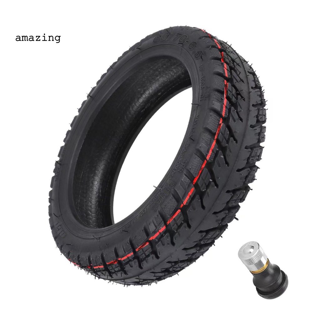Bộ 2 Lốp Xe 60 / 70-6.5 Dày Dặn Chống Nổ Kèm Vòi Cho Xe Điện Max G30