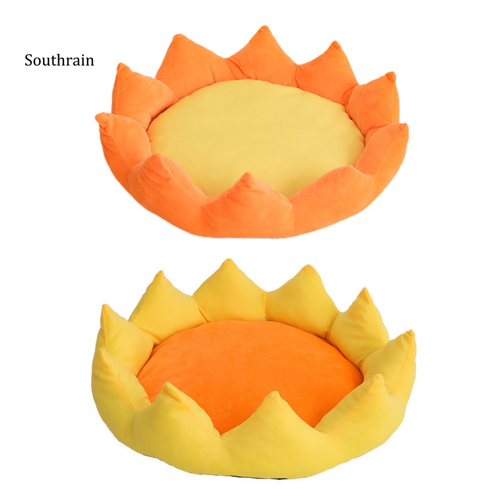 Giường Ngủ Vải Bông Kennels Tròn Dài Siêu Mỏng Có Thể Giặt Rửa Cho Thú Cưng