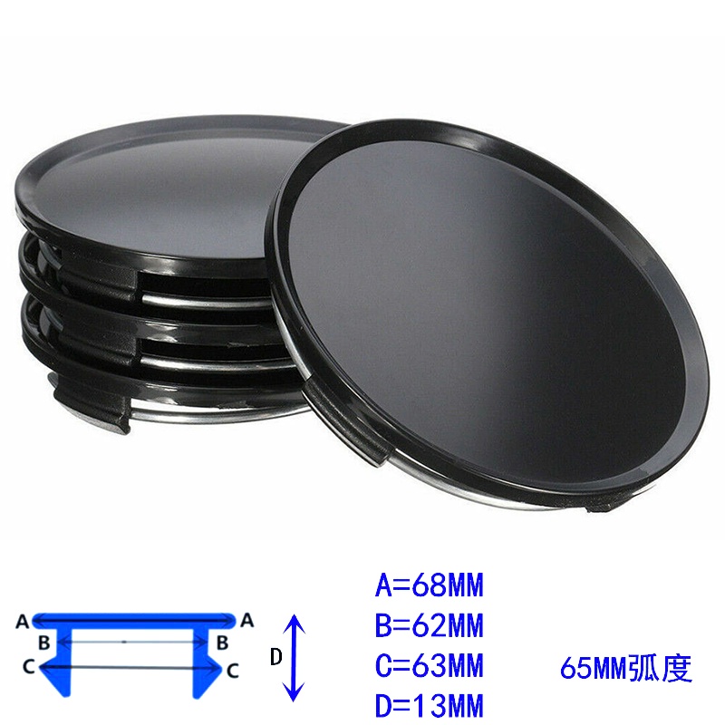 Nắp Đậy Trục Bánh Xe Hơi Màu Đen Trang Trí Đẹp Mắt