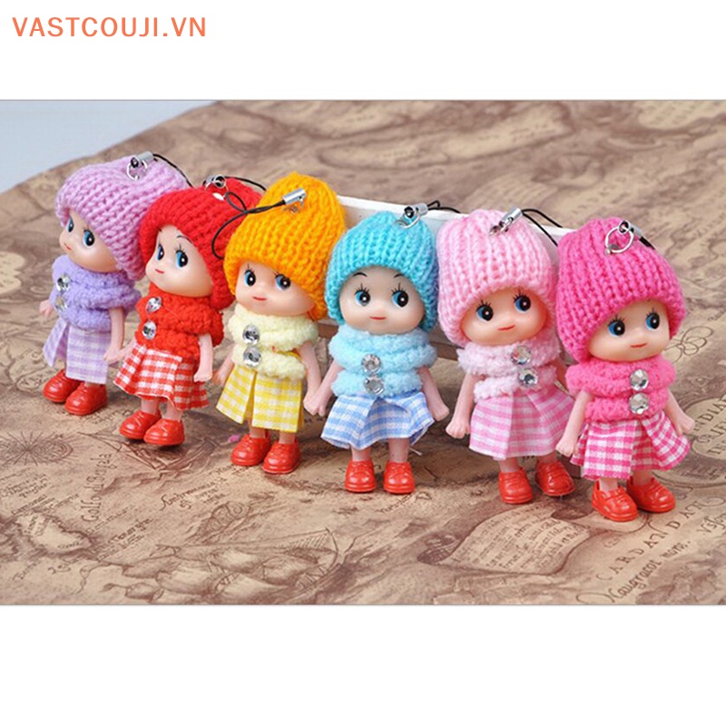 Set 6 Móc Khóa Hình Thú Nhồi Bông Đáng Yêu