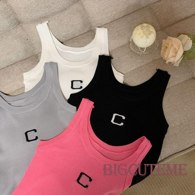 Áo Croptop Không Tay In Chữ Thời Trang Mùa Hè Dành Cho Nữ