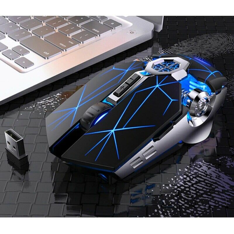 Chuột gaming 2.4g 1600dpi 7 MàU Với ĐèN led NềN Cho laptop luyoo27