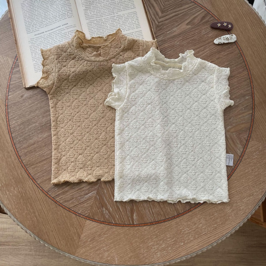 Áo Thun Mềm Co Giãn Không Tay Phối Ren Thời Trang Mùa Hè ZVF6