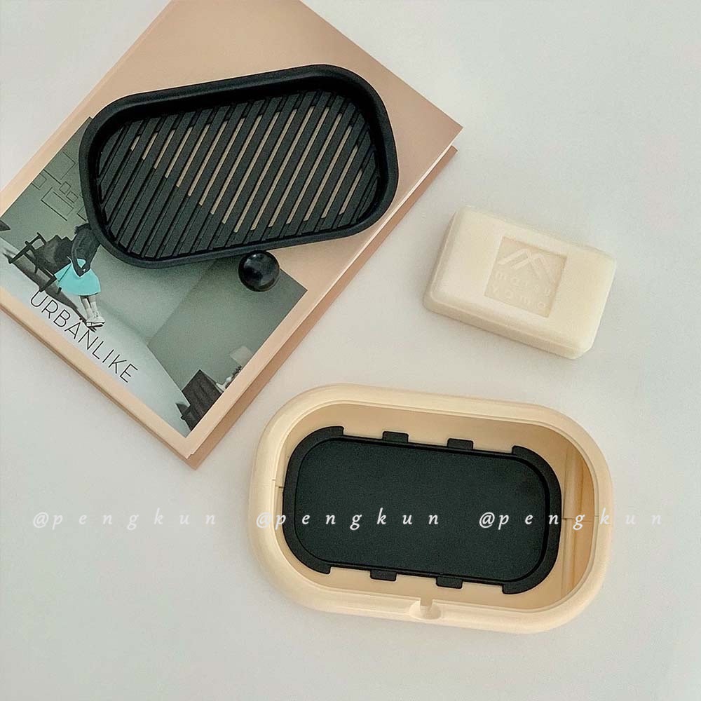 Khay Đựng Xà Phòng Hai Tầng Gắn Tường Không Cần Khoan Lỗ Tiện Dụng Cho Nhà Tắm / Nhà Vệ Sinh