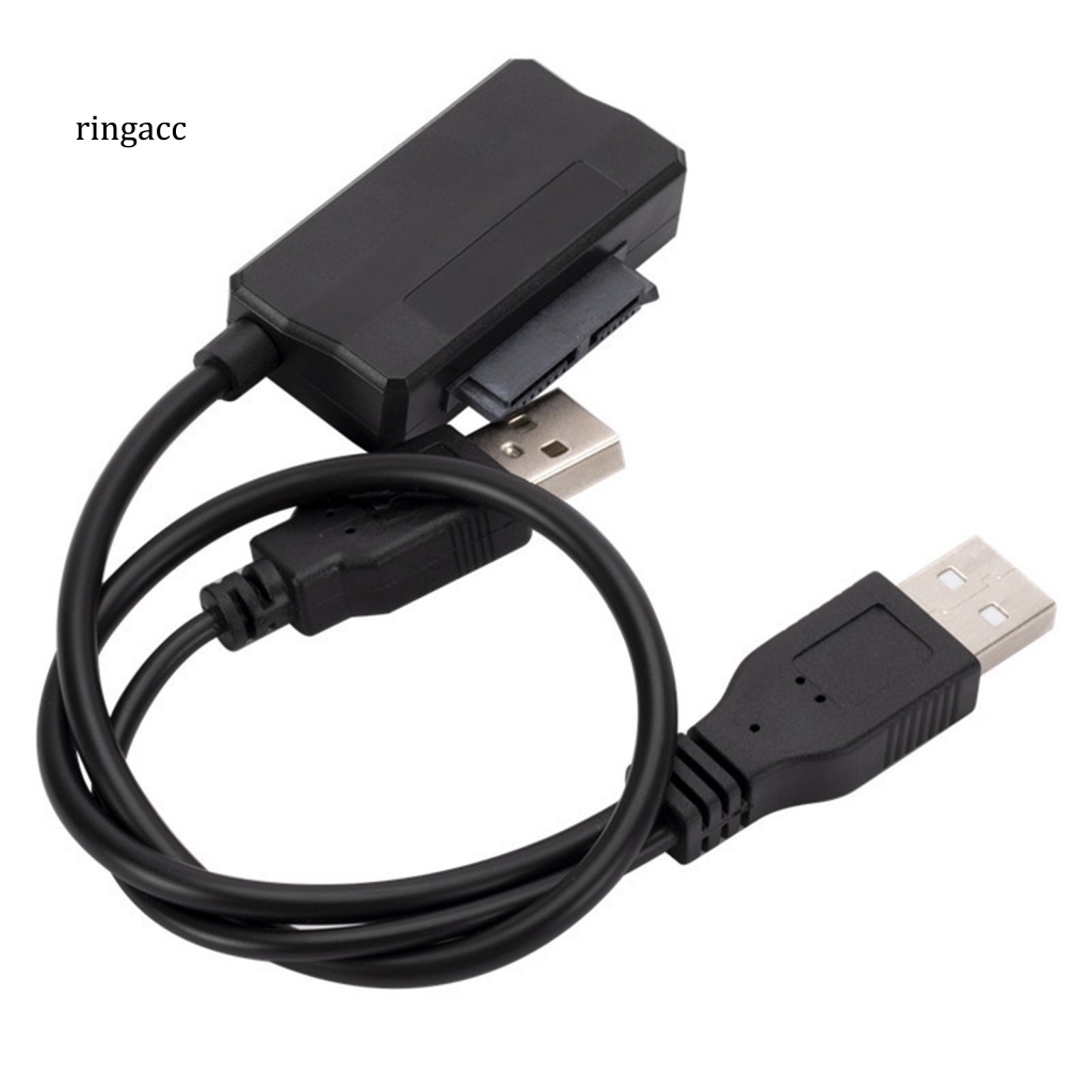 Dây Cáp Chuyển Đổi Nguồn Điện 6Pin + 7Pin SATA Sang USB2.0 Chuyên Dụng Cho Laptop