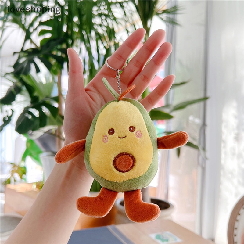 Móc Khóa Hình Quả Bơ Nhồi Bông Dễ Thương