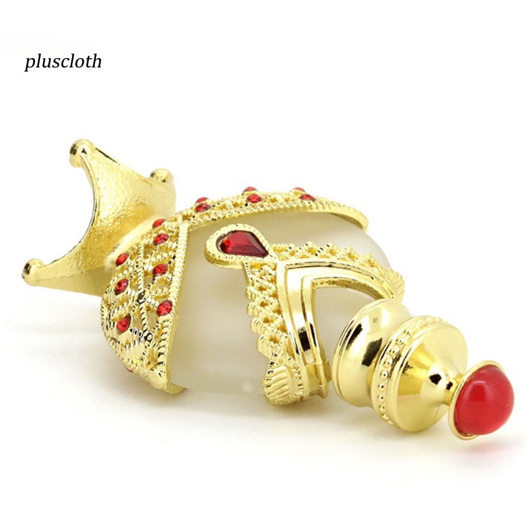 &lt; Pluscloth &gt; Lọ Nước Hoa Rỗng 30ML Chất Liệu Kim Loại Đính Kim Cương Giả Phong Cách Vintage Có Thể Tái Chế