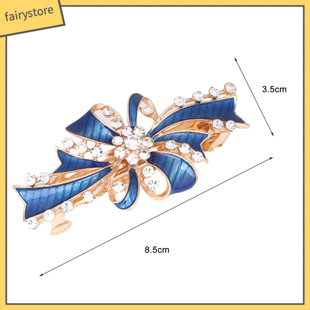 Kẹp Tóc Hình Hoa Đính Đá Lấp Lánh Ngọt Ngào Chống Trượt