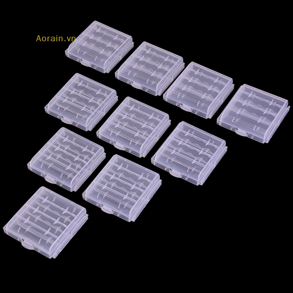 Bộ 10 Hộp Nhựa Đựng Vật Dụng Cho Pin AA AAA