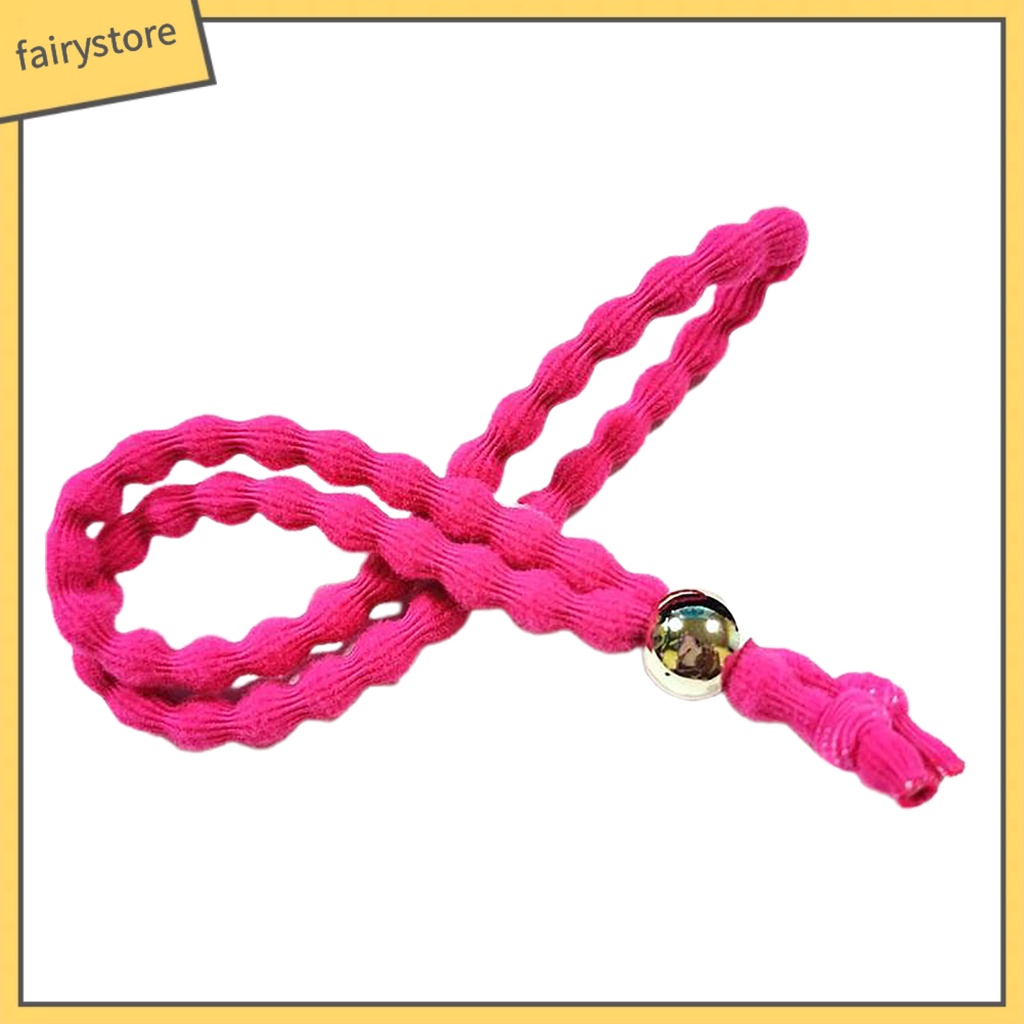 Dây Cột Tóc Đuôi Ngựa Màu Trơn Có Thể Điều Chỉnh Độ Dài