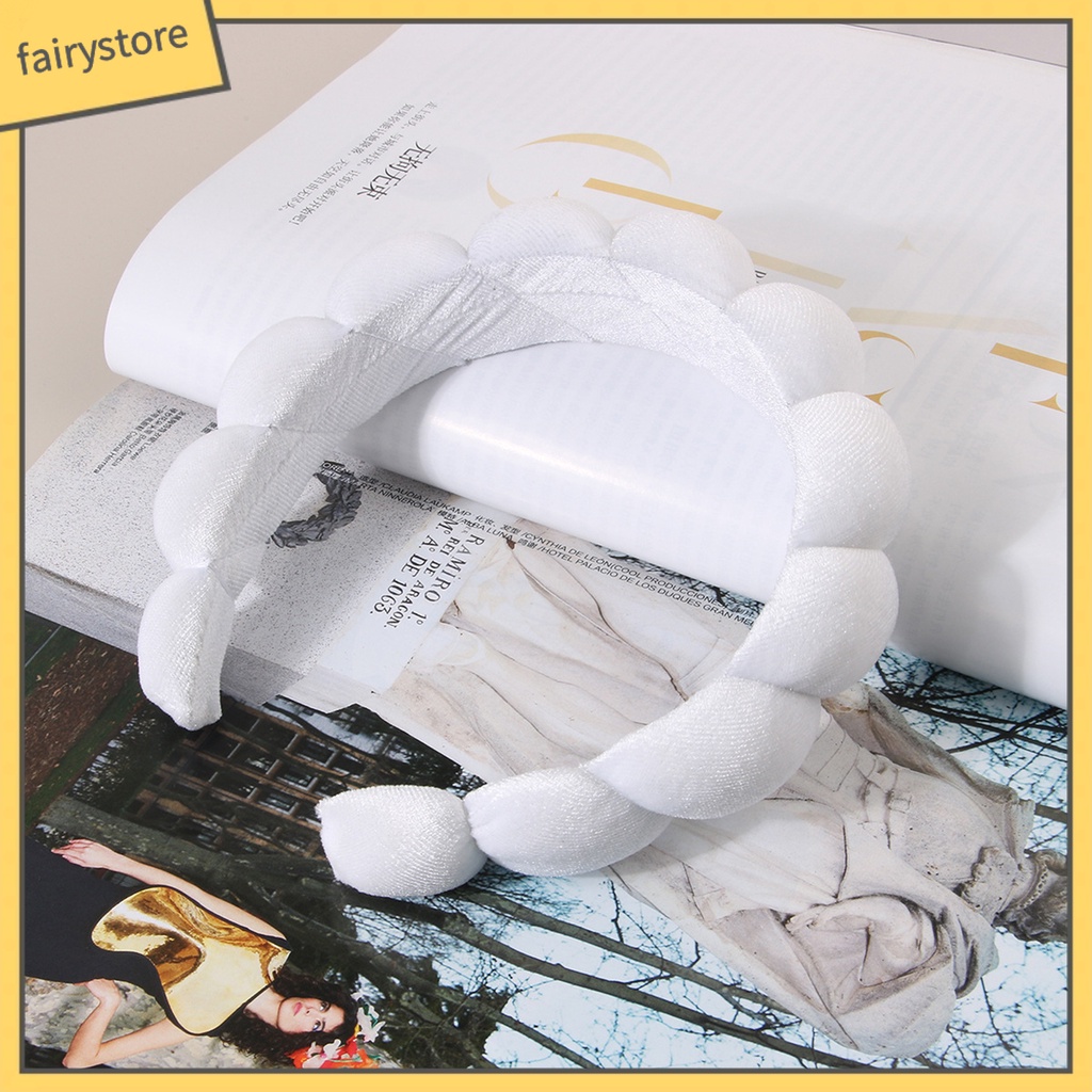 Băng Đô Cài Tóc Bằng Xốp Cao Không Trượt Màu Sắc Đơn Giản Phong Cách Hàn Quốc