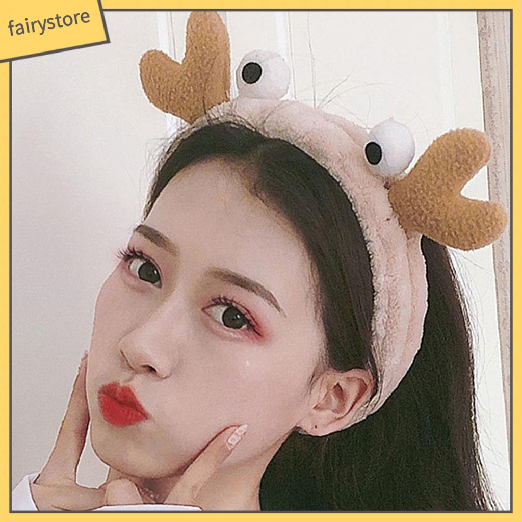 Băng Đô Cài Tóc Co Giãn Hình Tai Cua Hoạt Hình Dễ Thương Cho Nữ