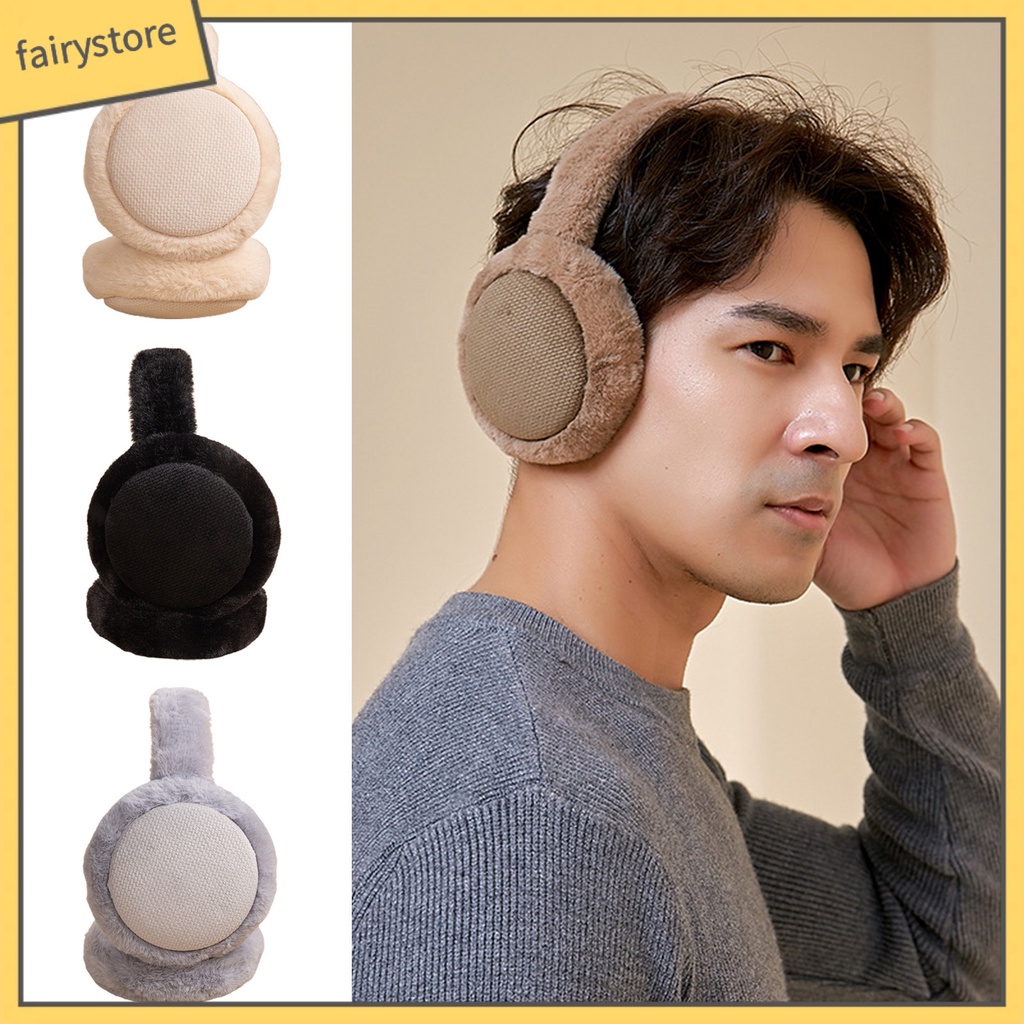 Bông Chụp Tai Giữ Ấm Chống Ngã Màu Sắc Trơn Co Giãn Tốt Có Thể Điều Chỉnh Dành Cho Nam Và Nữ