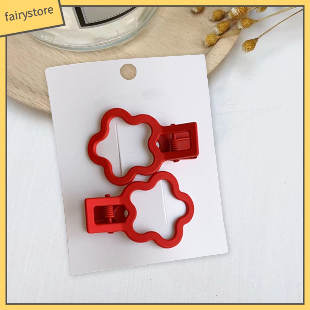 Set 2 / 3 Kẹp Tóc Hình Ngôi Sao / Trái Tim Phong Cách Trung Hoa Mừng Năm Mới Cho Bé Gái