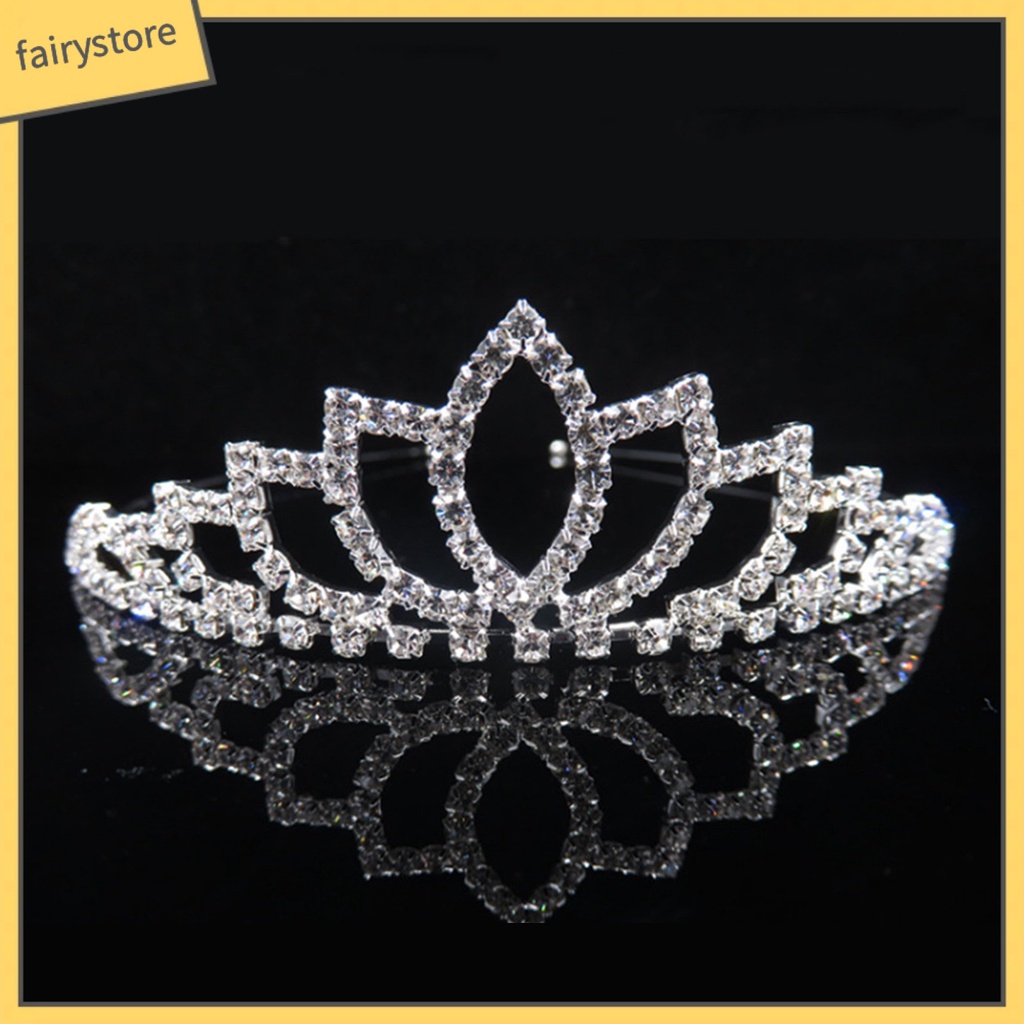 Cài Tóc Hình Vương Miện Đính Đá Lấp Lánh Sang Trọng