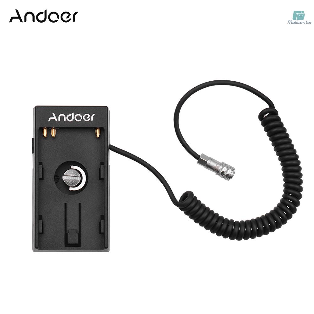Andoer Camera DV Battery Power Supply Mount Plate Adapter with 1/4 Inch Screw for Blackmagic Cinema Pocket Camera BMPCC 4K for  BP-U30 U60 U90 BP-U Battery