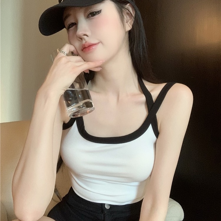 Cozok Áo Dệt Kim Không Tay Có Đệm Ngực Thời Trang Gợi Cảm