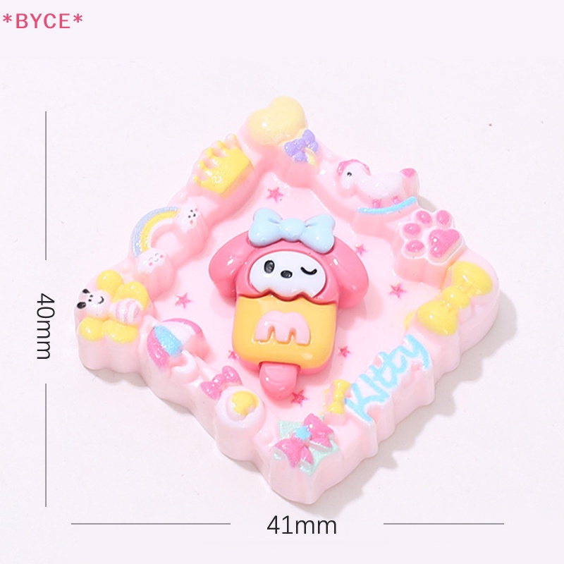 Phụ Kiện Khung Ảnh Hình Trái Cây / Động Vật / Thỏ Kuromi Melody Bằng Nhựa Resin Dễ Thương DIY Cho Điện Thoại Di Động Mới