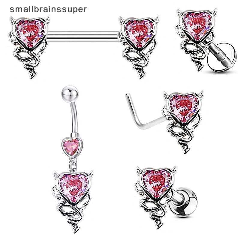 Khuyên Xỏ Rốn / Mũi / Môi / Rốn Hình Trái Tim Xinh Xắn Cho Nữ SBS