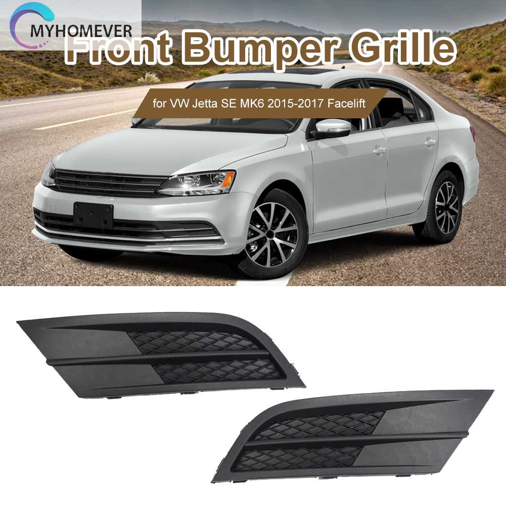 Ốp Đèn Sương Mù 5C 5C Chất Lượng Cao6853665Khung Lưới Tản Nhiệt Phía Trước Cho Xe VW Jetta SE MK6 2015-2017