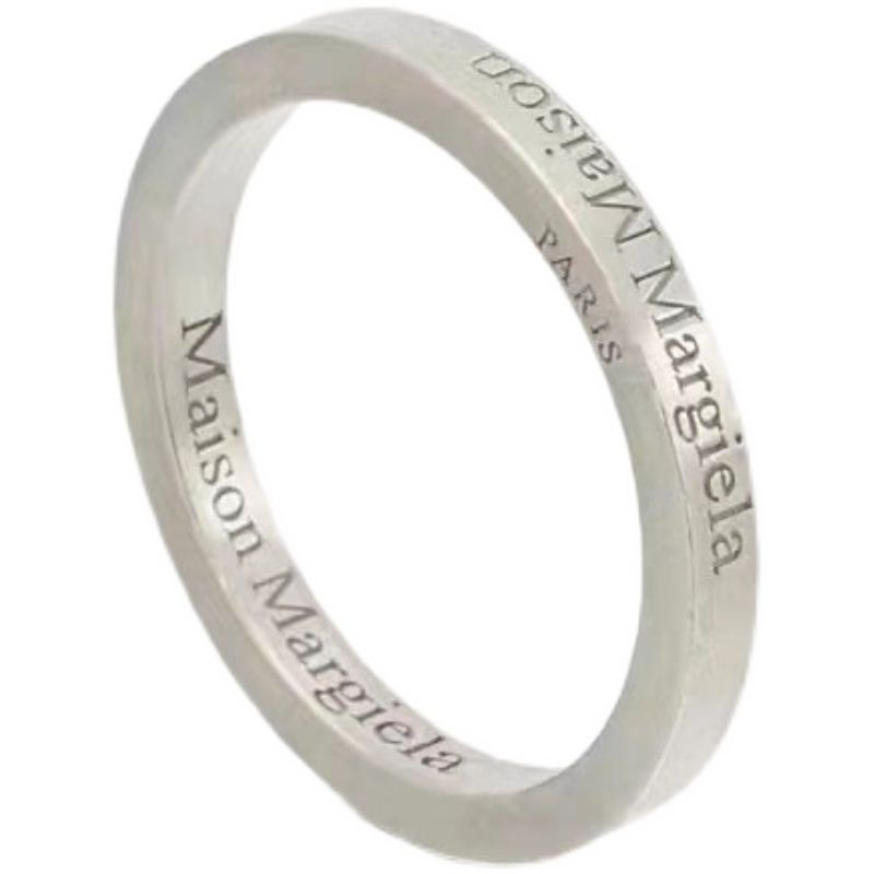 Nhẫn Cặp Mạ Bạc Khắc Chữ Maison Margiela Margiela Thời Trang Cho Nam Và Nữ