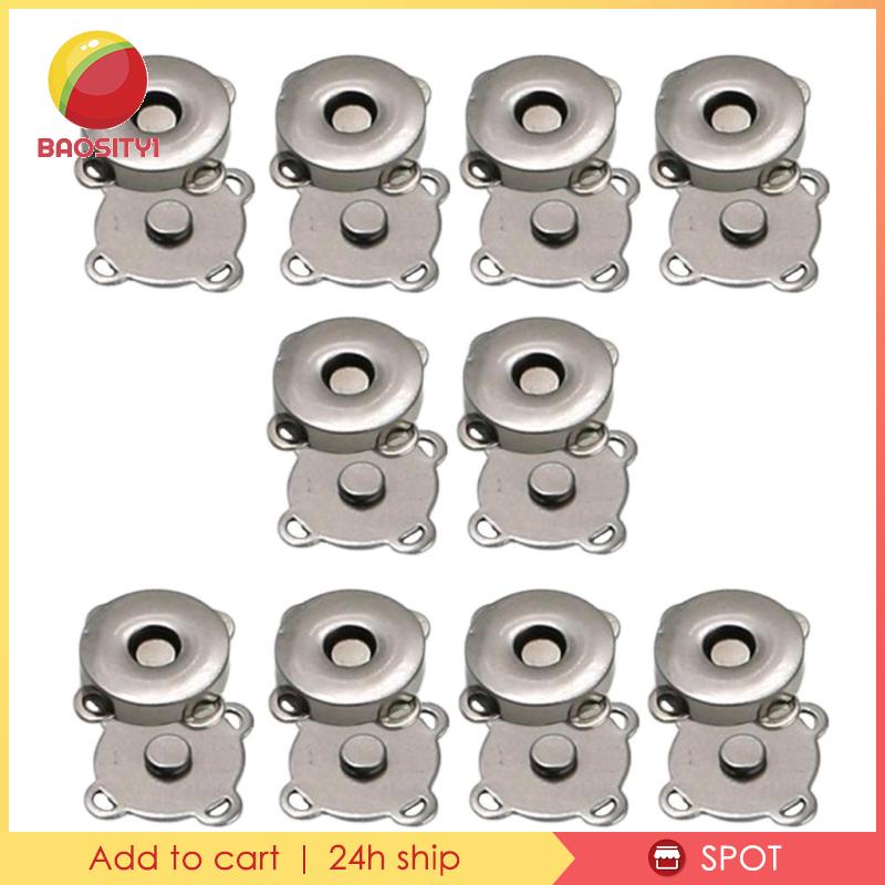 [Baosity1] Set 10 Cặp Khóa Cài DIY 14mm Cho Túi Xách Ví Cầm Tay