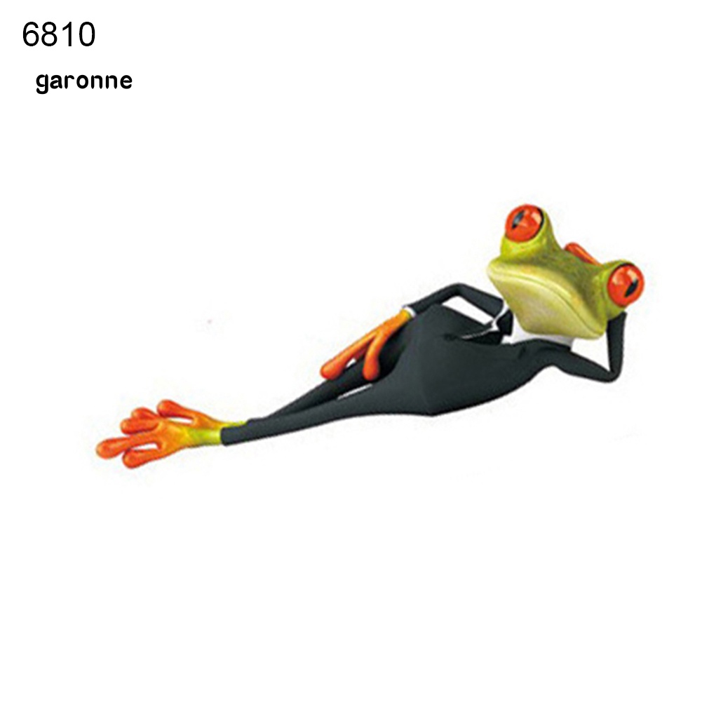 Đề Can Dán Trang Trí Cửa Sổ Xe Hơi Hình Chú Ếch 3D Bằng Chất Liệu Vinyl Chống Thấm Nước