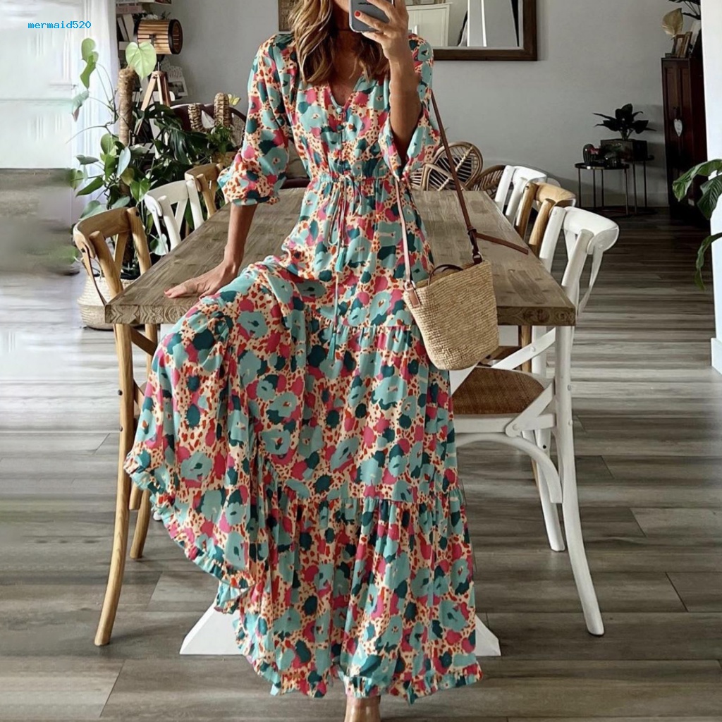 Đầm Dài Tay Thời Trang Xinh Xắn Dành Cho Nữ