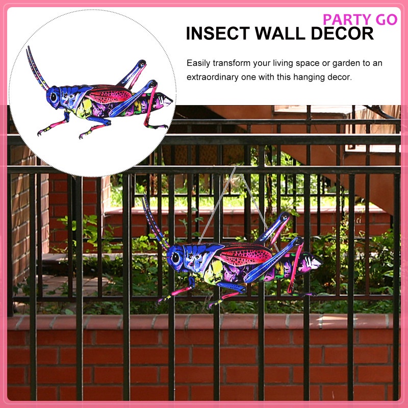 Bức Tượng Côn Trùng Bằng Kim Loại Treo Tường Trang Trí Ngoài Trời