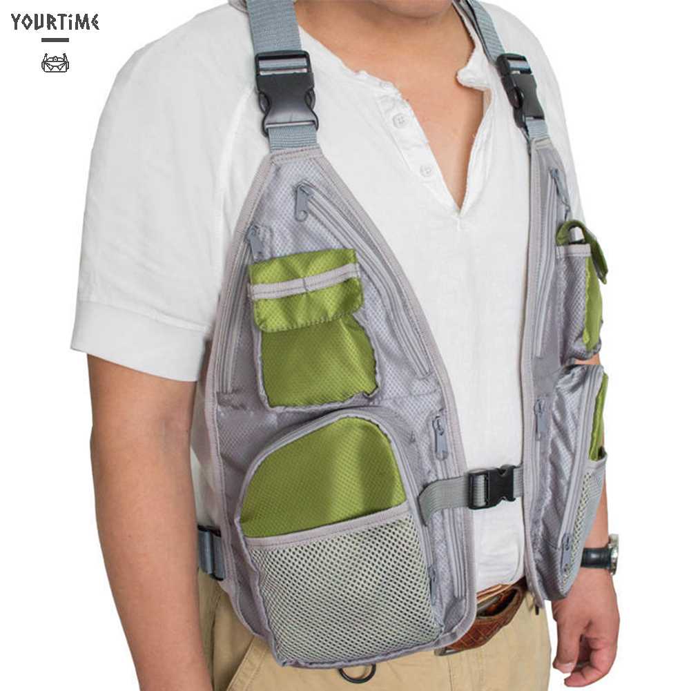 Áo Câu Cá Không Tay Bằng Vải Oxford 600D Thoáng Khí Trọng Lượng Nhẹ