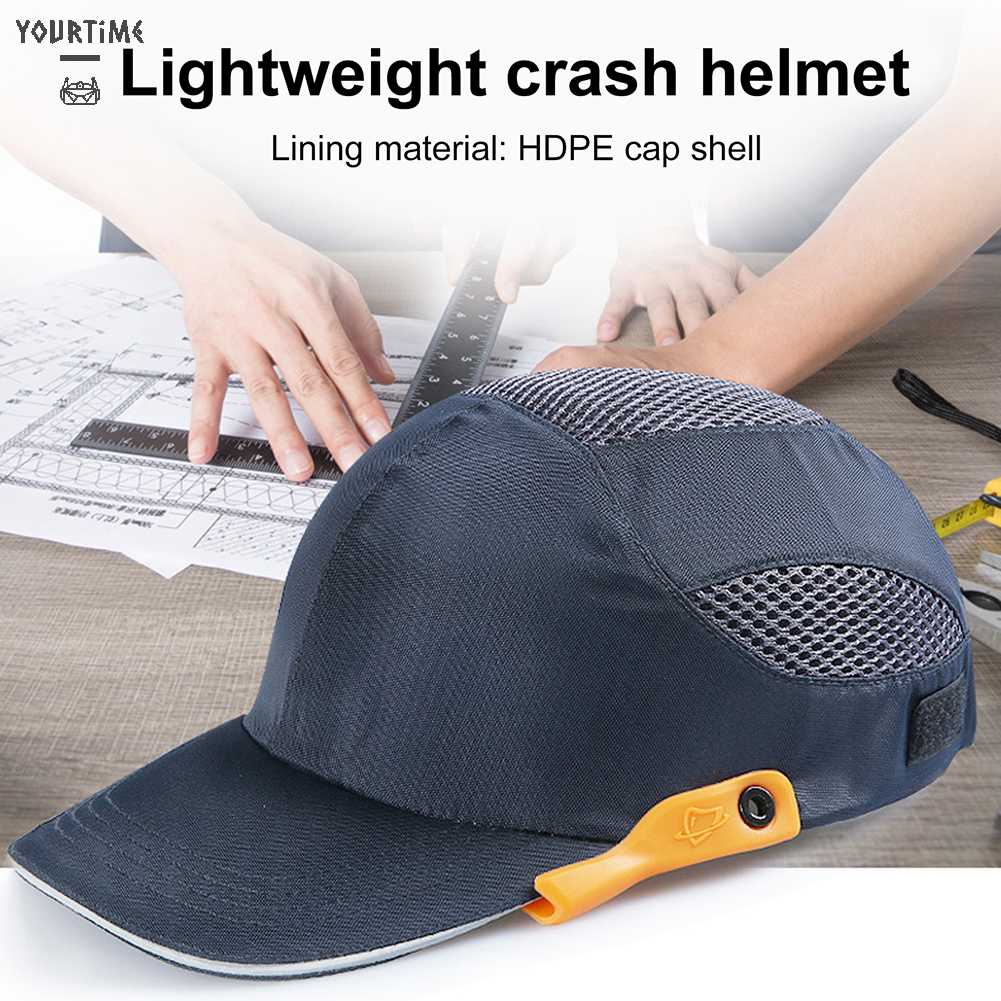 Mũ Lưỡi Trai Kẻ Sọc Phản Quang Siêu Nhẹ Chống Va Chạm