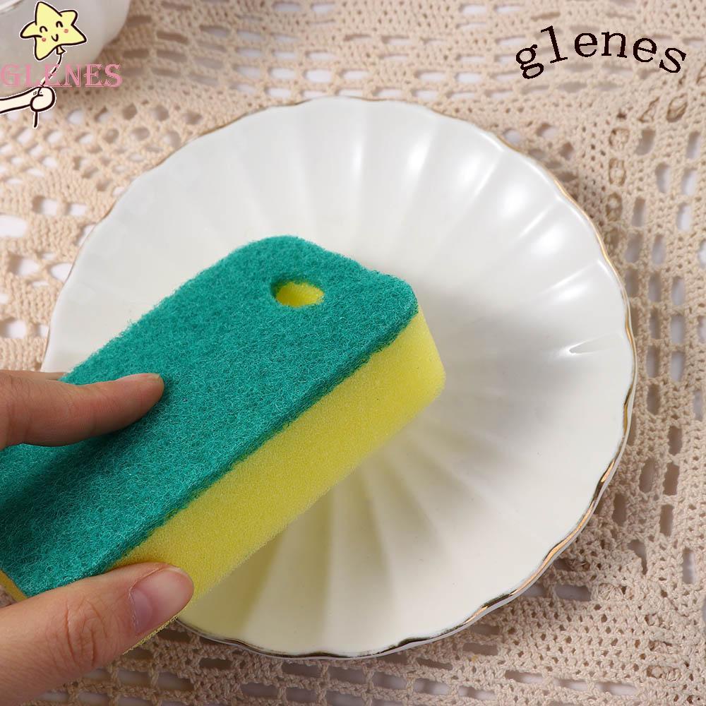 Set 10 Miếng Bọt Biển Rửa Chén Đa Năng Chống Trầy Xước Có Thể Giặt Sạch