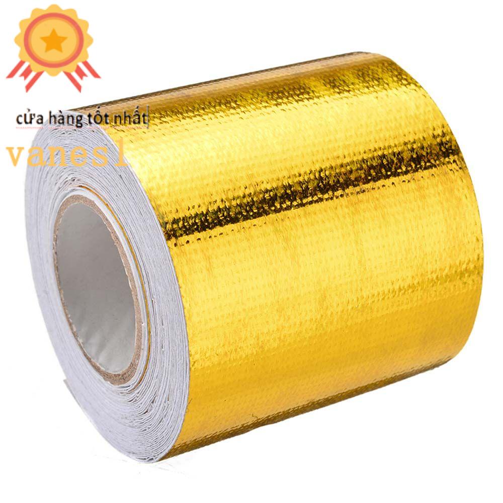 Cuộn Băng Keo Dán Cách Nhiệt Bảo Vệ Ống Pô Xe Hơi / Xe Máy Dài 5M VANES1