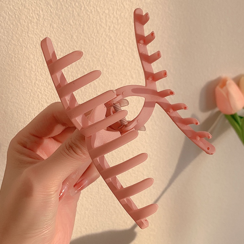 Kẹp Tóc Hình Cá Mập Màu Hồng Nhám Dễ Thương Thời Trang Mùa Hè Cho Nữ